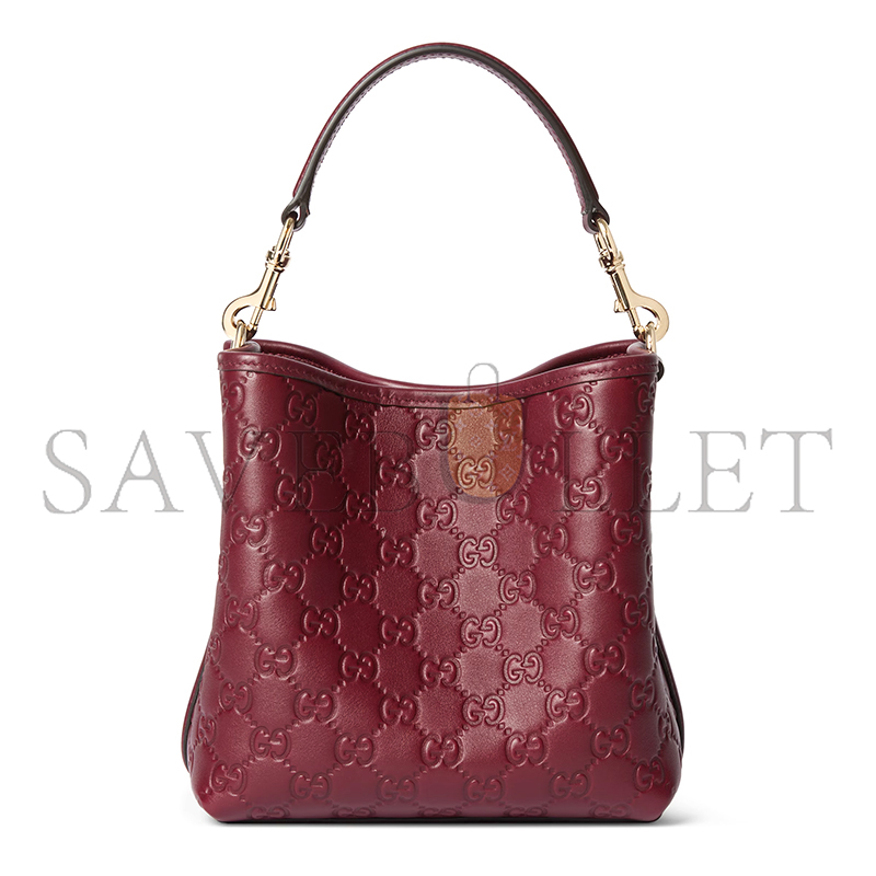 G*u*i gg emblem small bucket bag 815118 (19*18*11cm)